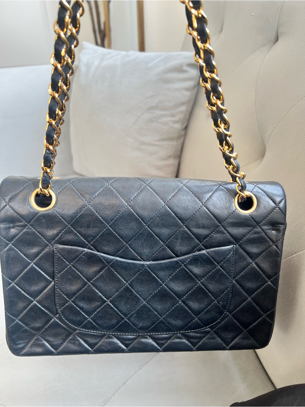 Vintage Chanel Classic Double Flap Lambskin Bag - Picture 7 of 16